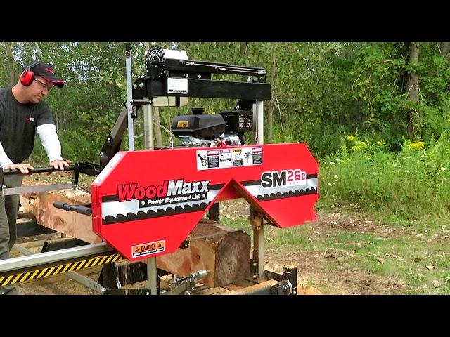 WoodMaxx SM-26/e (26" log capacity) Portable Saw Mill 2017