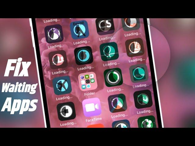 How to fix iphone app download stuck in waiting on home screen | Fix iPhone apps waiting problem