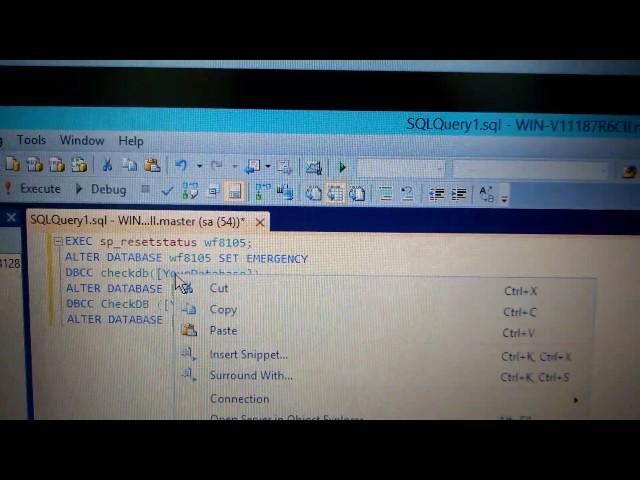 How to repair a suspect database in SQL 2008, 2012, 2014