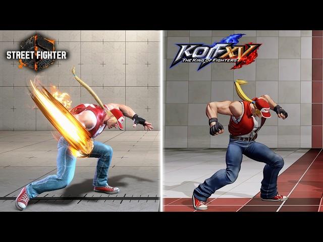 SF6 vs KOF XV Terry Bogard Comparison