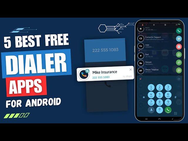 5 Best Free Dialer Apps For Android    | With Call Recorder  | Full Features