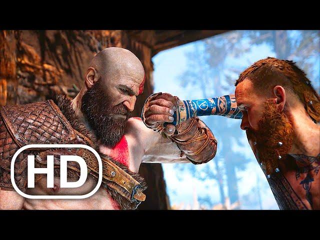 GOD OF WAR PS5 Kratos Vs Baldur Boss Fight Gameplay 4K ULTRA HD