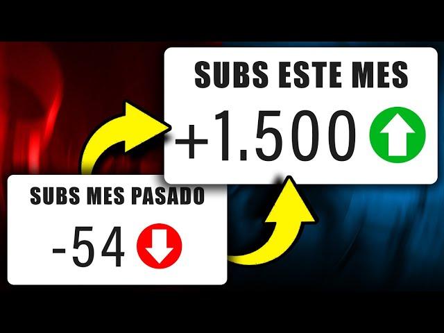 GANA más SUSCRIPTORES en YOUTUBE ASÍ 