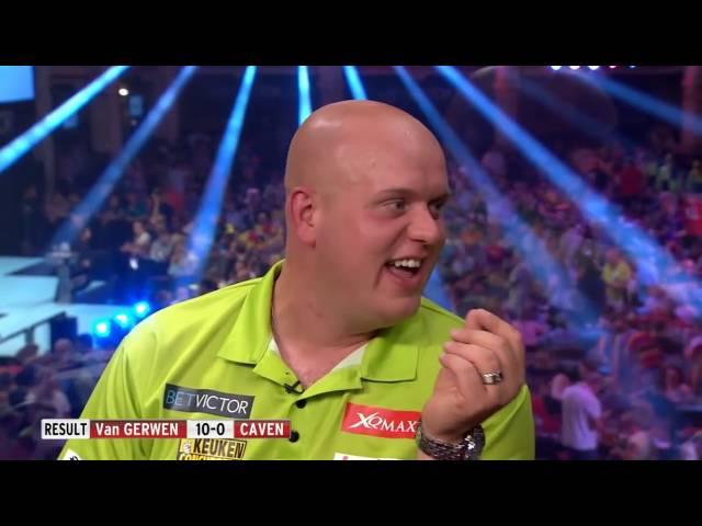 COOL DOWN, MICHAEL VAN GERWEN ! Funny Moment 2016 World Matchplay Darts