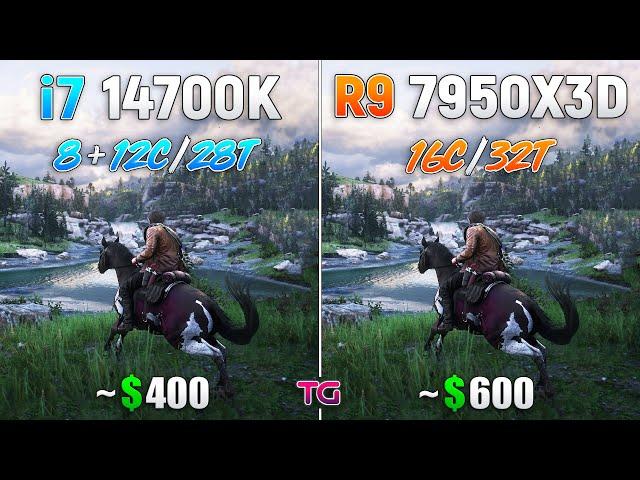 Core i7 14700K vs Ryzen 9 7950X3D - Test in 10 Games