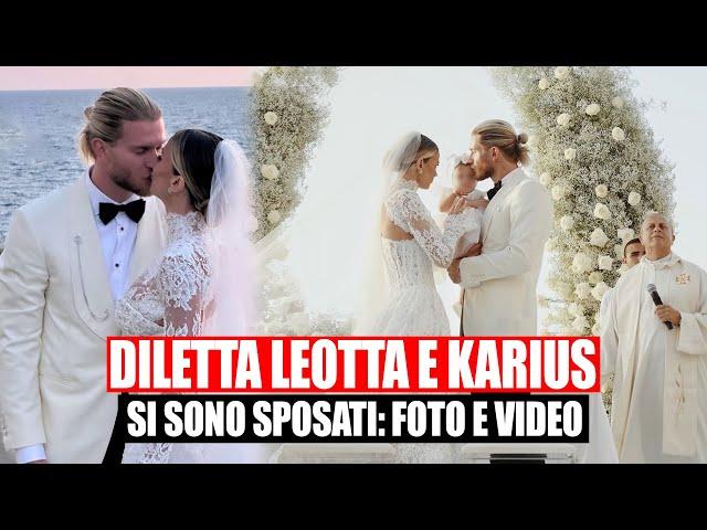 Diletta Leotta e Loris Karius si sono sposati: il sì al tramonto sull'isola di Vulcano e tanti Vip.