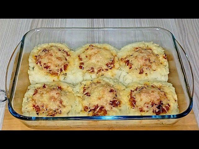 Картофельные ГНЁЗДА с фаршем/Вкусный, сытный УЖИН#ужин#картофель#фарш