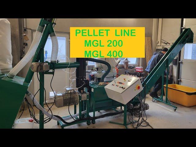 Small pellet mill, wood pellet machine, pellet mill, pelletpresse, MGL 400 and MGL 200