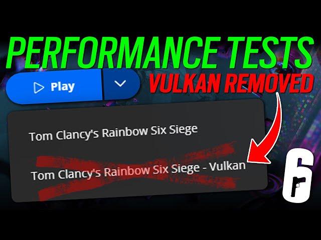 Vulkan Removed! PC Performance Tests - 6News - Rainbow Six Siege