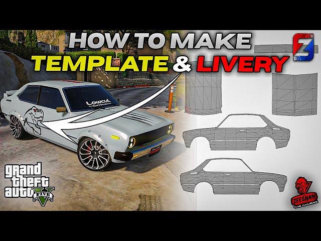 HOW TO MAKE TEMPLATE AND LIVERY OF ANY CAR WITH ZMODELER 3 FOR GTA 5 | LIVERY SUPPORT | URDU\HINDI