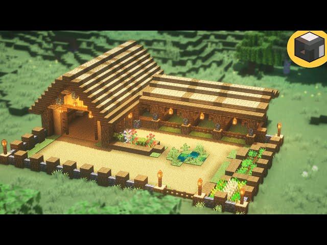 Minecraft: How to build BARN in Minecraft | Minecraft Building Ideas