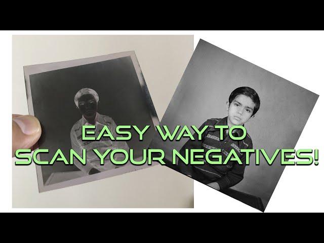 Easy way DIY to Scan Your Film Negative (B&W)