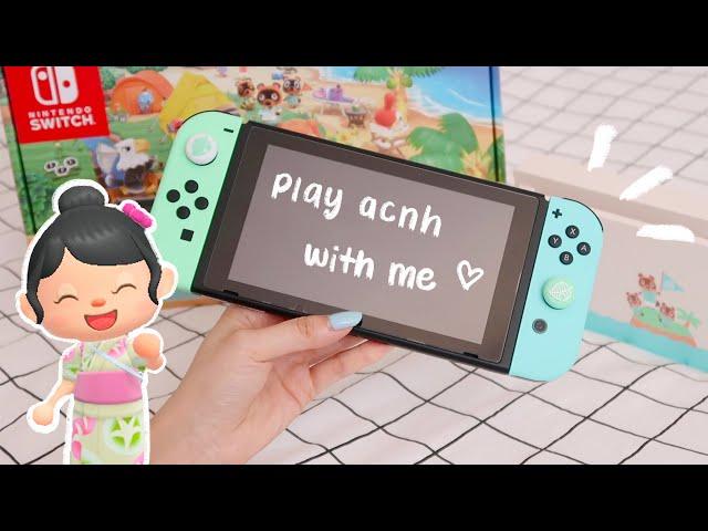 UNBOXING️  animal crossing nintendo switch + play with me!