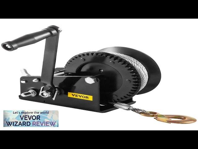 VEVOR Rope Crank 3500 LBS Capacity Heavy Duty Hand Winch with 10 Review