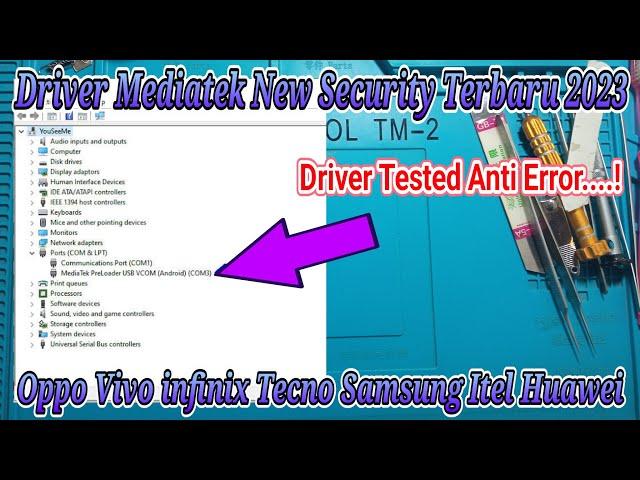 Cara instal Driver Mediatek New Security Terbaru 2024 Yang Benar Dan Akurat