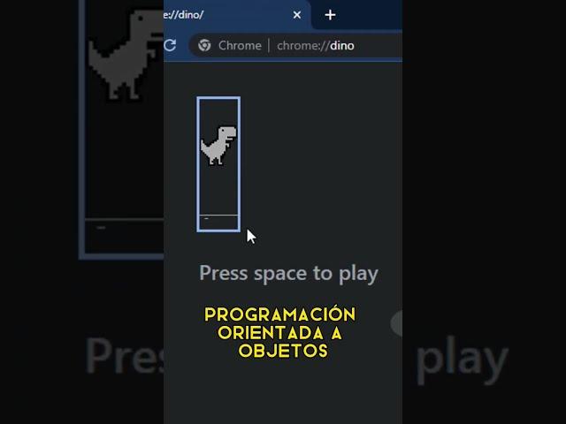 Programación orientada a objetos! Con el dinosaurio de Google ‍