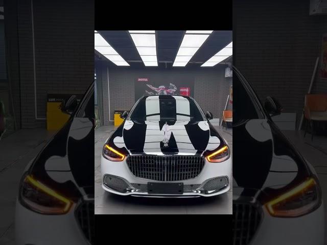 Expected Maybach dual-patch color change is completed! #carwraps #wrap  #cartok  #nascarwraps