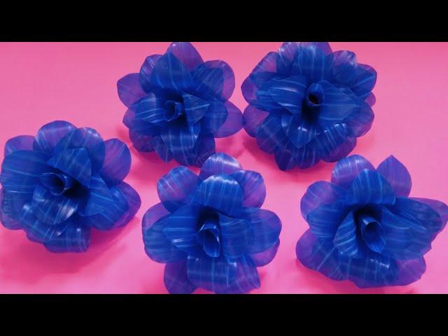 DRINKING STRAW FLOWER CRAFTS/EASY RECYCLED DRINKING STRAW FLOWER IDEAS/DRINKING STRAW FLOWER