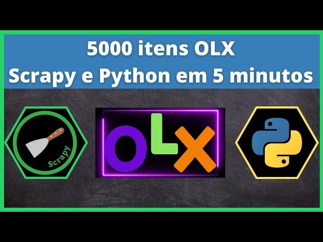 webscraping com python - 5000 itens OLX com scrapy e python em 5 minutos.