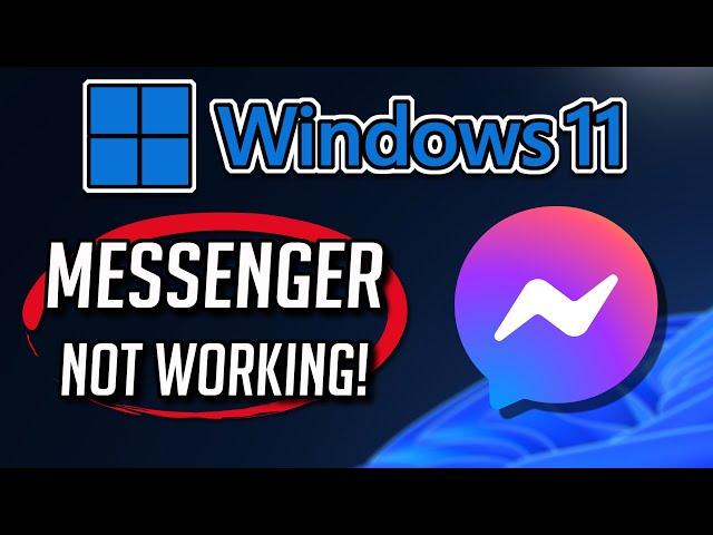 Facebook Messenger App Not Working Fix Windows 11/10 [Tutorial]