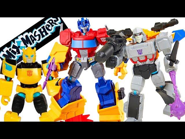 NEW Transformers MixMashers! Deluxe Optimus Prime, Deluxe Megatron, and Bumblebee!