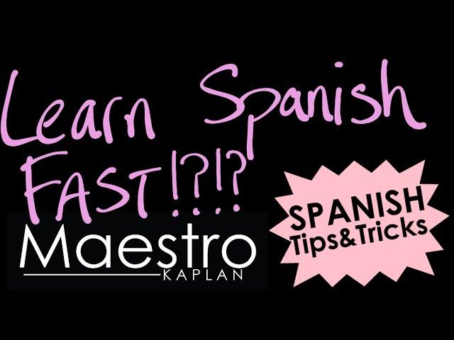 Learn Spanish Fast !?!?!  You only need this video!