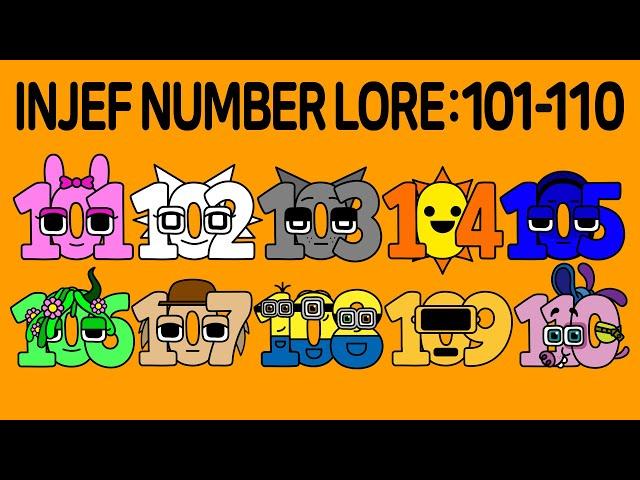 인제프 넘버로어 INJEF Number Lore (101-110)│Alphabet Lore meme