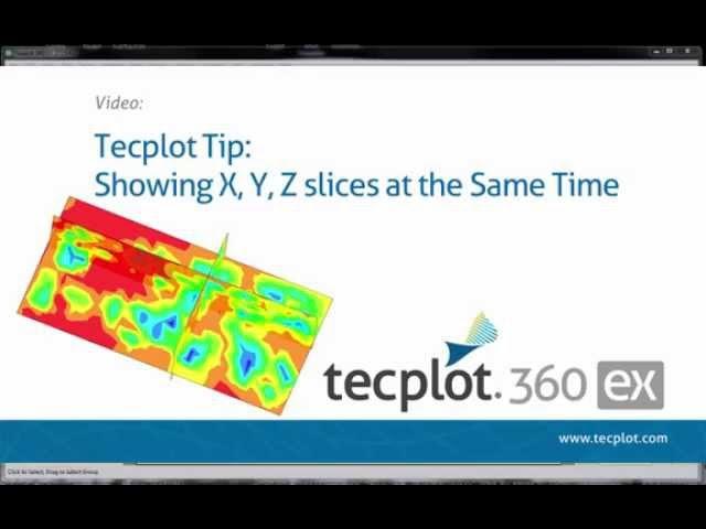 Showing X,Y,Z Slices at the Same Time in Tecplot 360 EX