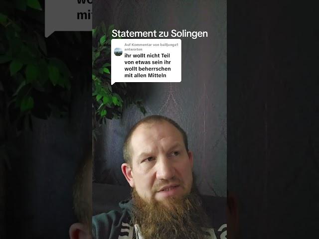 Statement zu Solingen - Pierre Vogel - 25.08.2024 (pierrevogeltiktok)