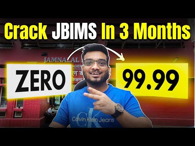 How to Crack JBIMS in 3 Months | MBA CET 2025 Preparation Strategy | Important Topics, Mocks