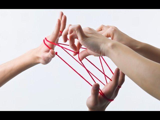 String games: how to do a cat's cradle string figure