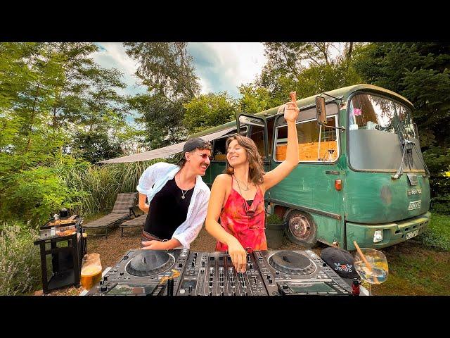 Chill Deep House Music & Outdoor Cooking In Nature | Groovy Relaxing Bus Playlist Mix