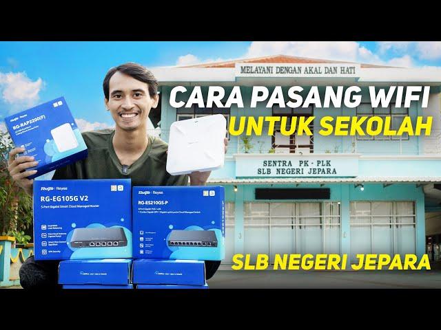 Cara Sebarkan Wifi Ke Sekolah Anti Lemot Dengan AI Ruijie Reyee