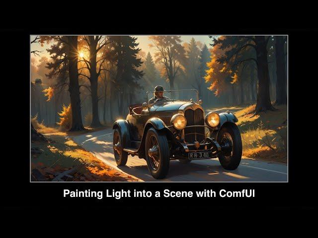 Painting Light into a Scene with ComfyUI