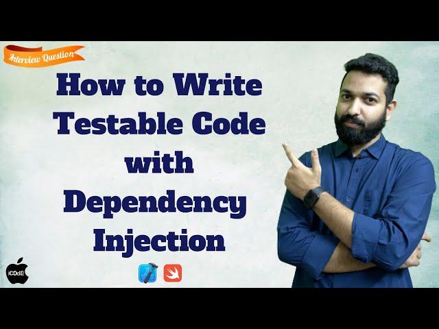 How to Write Testable Code with Dependency Injection | Swift | Xcode | TDD