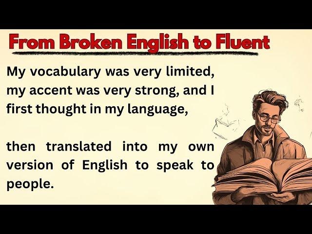 From Broken English to Fluent English || Learn English || Improve Your English || Graded reader