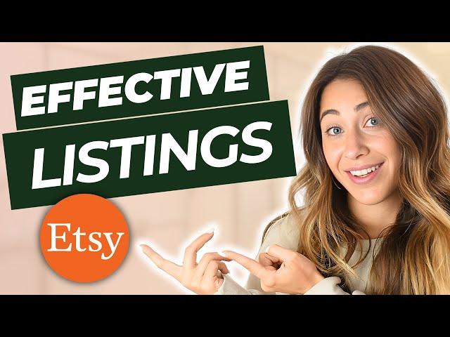 How I set up Attractive and Effective Etsy Product Listings - Step by Step