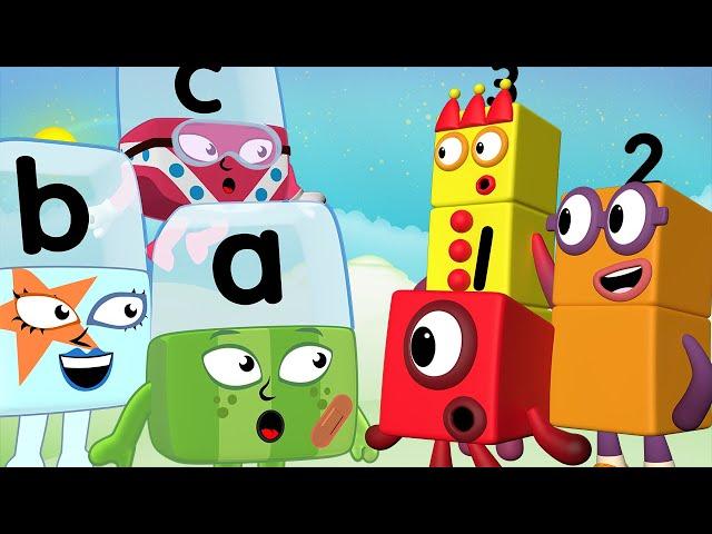 @Numberblocks  & @officialalphablocks  | Alert! Alphablocks and Numberblocks First Meet | Making Friends