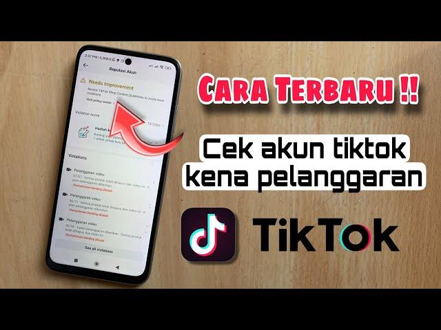 Cara Mengecek Akun TikTok Kena Pelanggaran