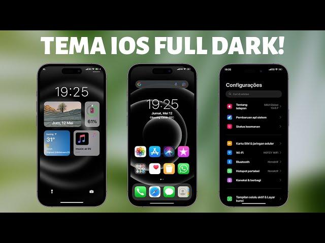 TEMA IOS 16 DARK UNTUK XIOMI!