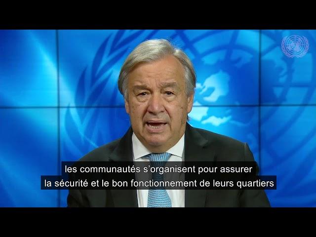 French Secretary-General António Guterres World Cities Day message