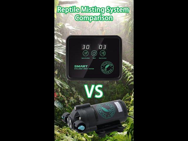 Reptile Misting System Comparison - 2 Nozzles vs 6 Nozzles