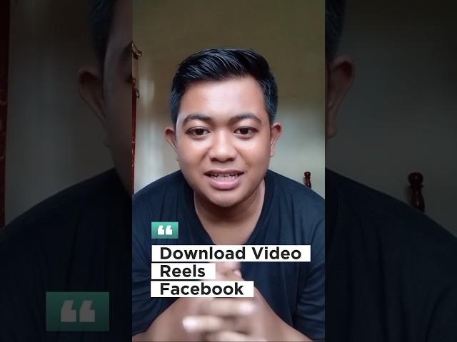 Cara Simpan Video Reels Facebook ke Galeri #tutorial #reelsfb #sosmedmaster