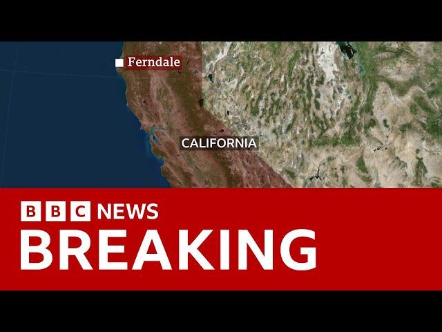 Tsunami warning issued after magnitude 7 earthquake strikes California | BBC News