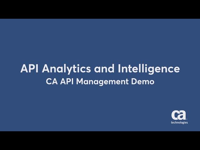 API Analytics and Intelligence