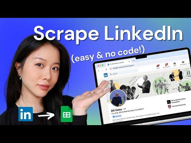 How to Scrape LinkedIn to Google Sheets (in 1 Click!) | Easy No Code Scraper