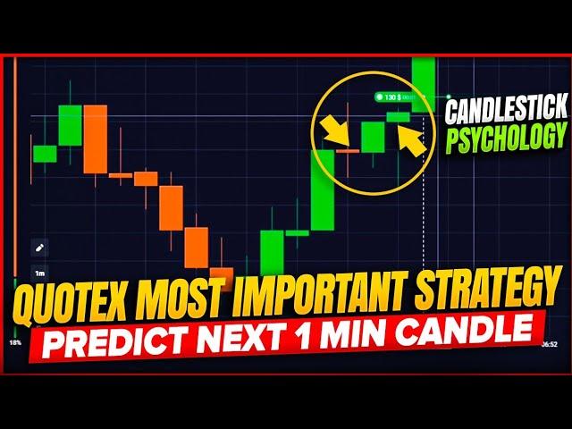 QUOTEX MOST IMPORTANT STRATEGY || Predict Next 1 Min Candle using Candlestick Psychology in #quotex