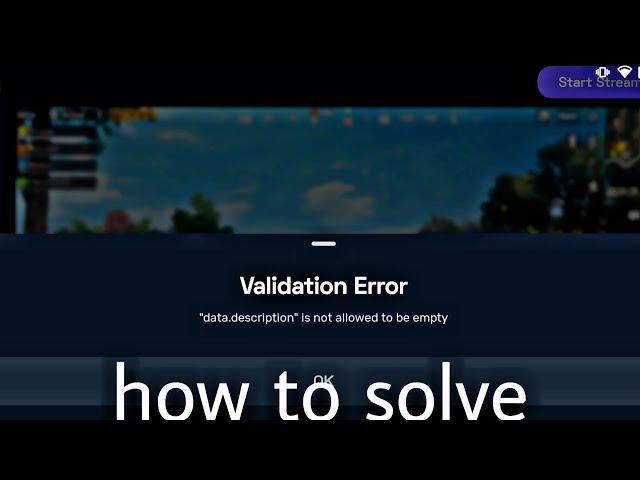 VALIDATION Error Turnip