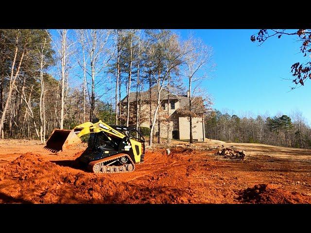 Laying Pipe, doing some light grading, and forestry mulching trees for a horse pasture