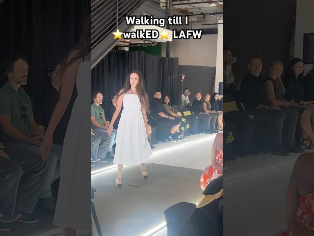 WALKING TILL I ⭐️WALKED⭐️ LAFW #lafw #fashionshow #lafashionweek #runwaywalk #modelcatwalk #runway